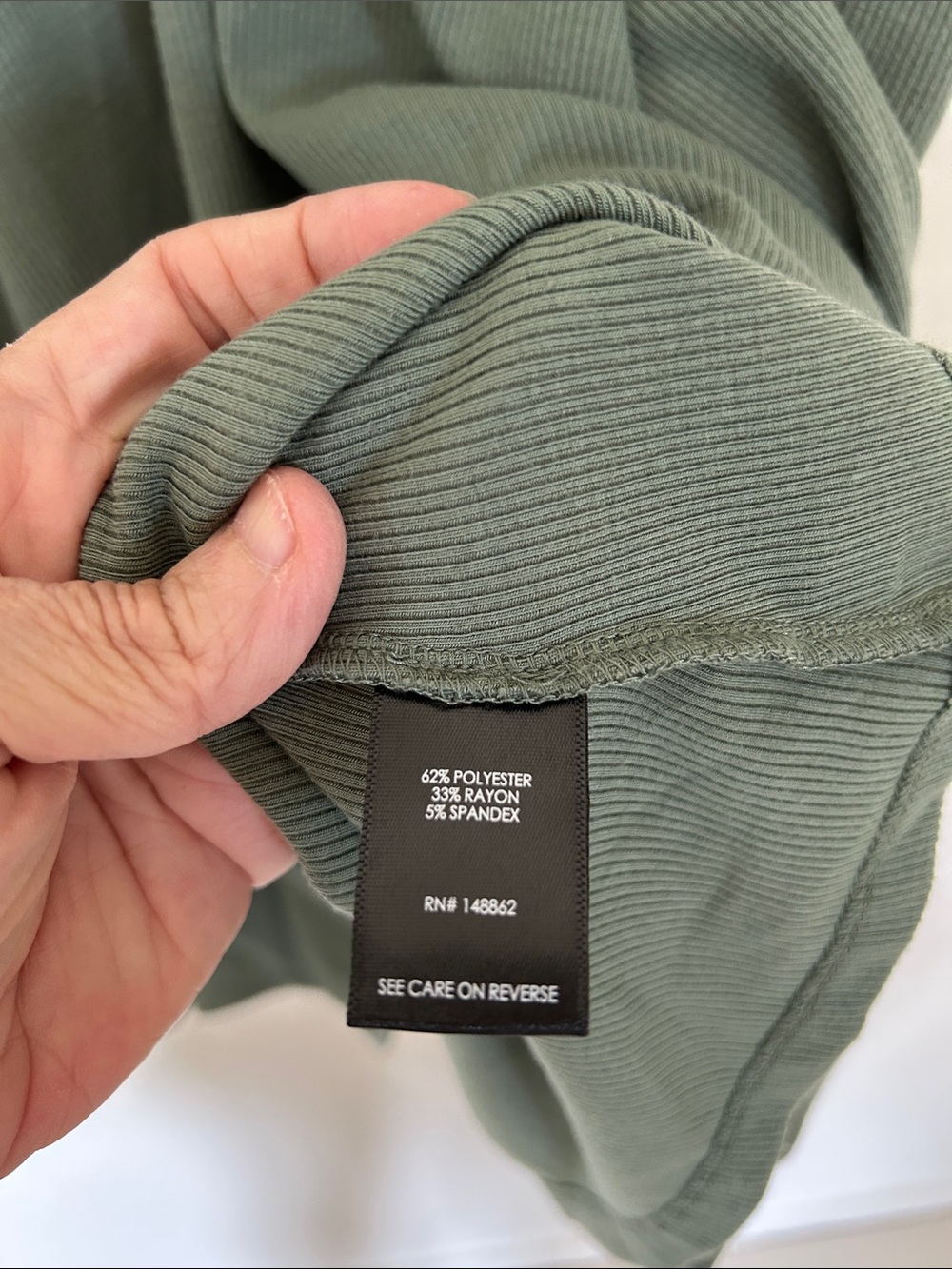 Torrid 1 Light Olive Rib Skater Dress - Picture 6 of 7